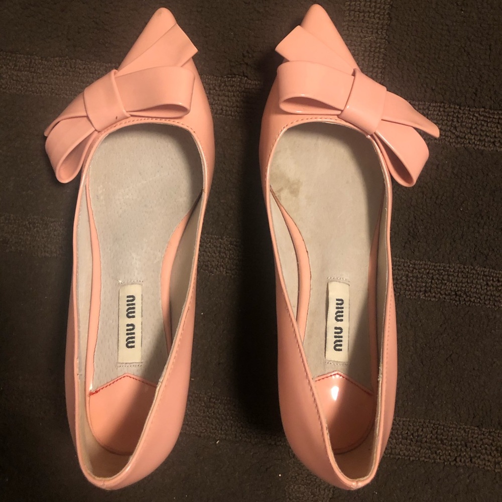 Miu Miu Patent Leather Bow Pump